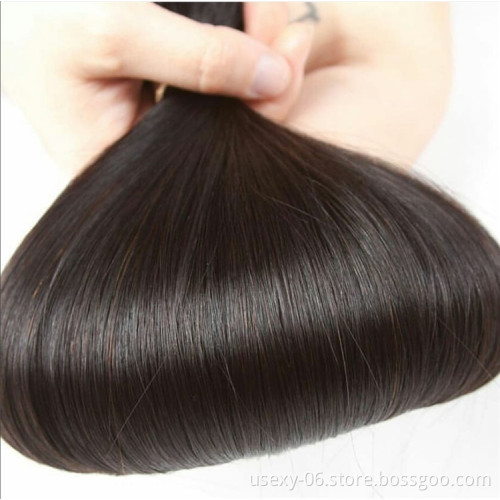 12A Grade Best Quality Raw Cuticle Aligned Virgin Human Hair Bundles Vendors Brazilian Double Drawn Bone Straight Human Hair